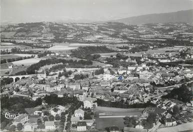 / CPSM FRANCE 74 "Rumilly, vue aérienne panoramique"