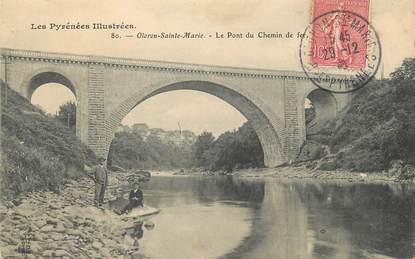 / CPA FRANCE 64 "Oloron Sainte Marie, le pont du chemin de fer"