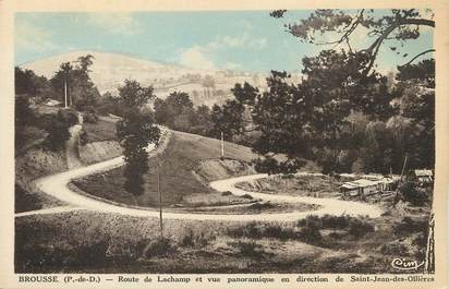 / CPA FRANCE 63 "Brousse, route de Lachamp"