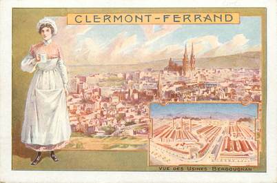 / CPA FRANCE 63 "Clermont Ferrand" / CARTE PUBLICITAIRE BERGOUGNAN