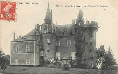 / CPA FRANCE 63 "Environs de Lezoux, château de Croptes"