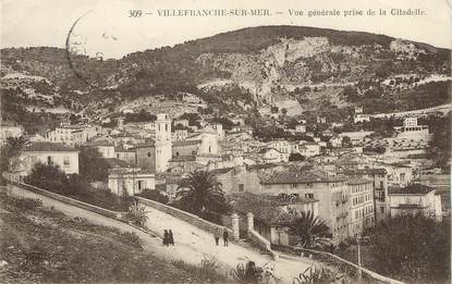 / CPA FRANCE 06 "Villefranche sur Mer, vue générale prise de la Citadelle"