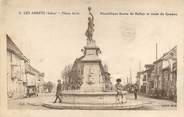 38 Isere / CPA FRANCE 38 "Les Abrets, place de la république, route de Belley et route de Genève"