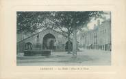 38 Isere / CPA FRANCE 38 "Crémieu, les Halles, place de la Poype"