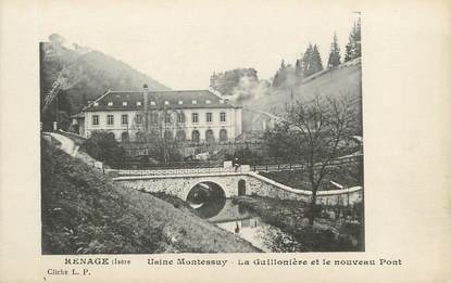 / CPA FRANCE 38 "Renage, usine Montessuy"