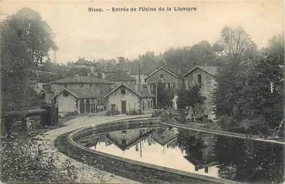 / CPA FRANCE 38 "Rives, entrée de l'usine de la Liampre"