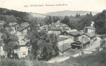 / CPA FRANCE 38 "Rives, panorama du Bas Rives"