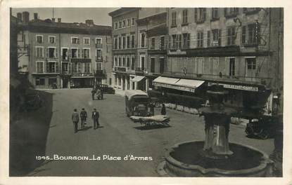 / CPSM FRANCE 38 "Bourgoin, la place d'Armes"