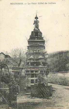 / CPA FRANCE 38 "Bourgoin, la tour Eiffel de Jallieu"