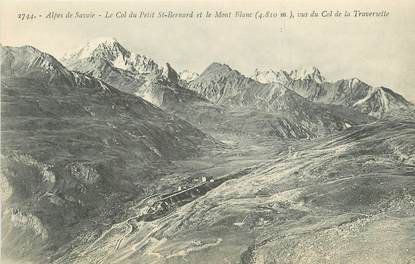 / CPA FRANCE 73 "Le col du petit Bernard et le mont Blanc"