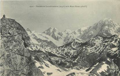 / CPA FRANCE 73 "Sommet de Lancebranlette et le Mont Blanc"