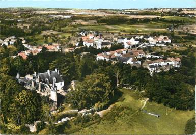 / CPSM FRANCE 63 "Jozerand, vue générale aérienne et le château"