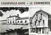 / CPSM FRANCE 63 "Laqueuille Gare, le commerce"