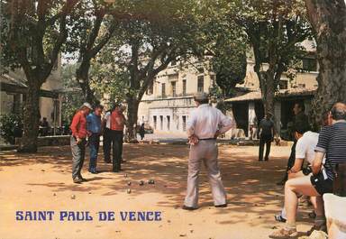 / CPSM FRANCE 06 "Saint Paul de Vence, la colombe d'or, le jeu de boules"