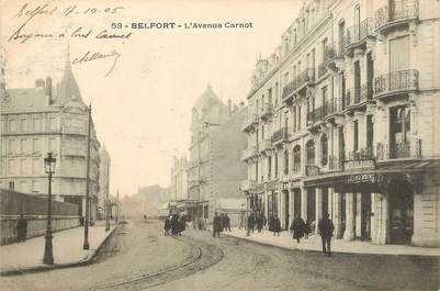 CPA FRANCE 90 "Belfort, l'avenue Carnot"