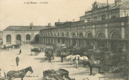 / CPA FRANCE 72 "Le Mans, la gare" / Ed. N G