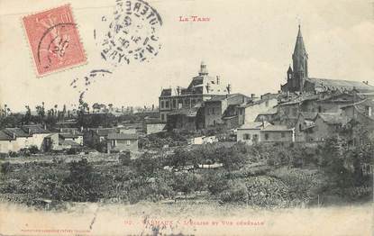 / CPA FRANCE 81 "Carmaux, l'église et vue générale"