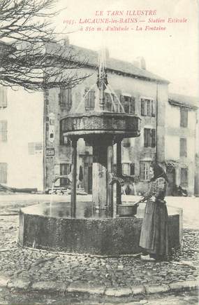 / CPA FRANCE 81 "Lacaune les Bains, le fontaine" / LE TARN ILLUSTRE