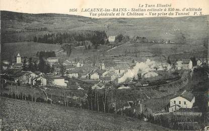 / CPA FRANCE 81 "Lacaune les Bains, vue générale et le château" / LE TARN ILLUSTRE