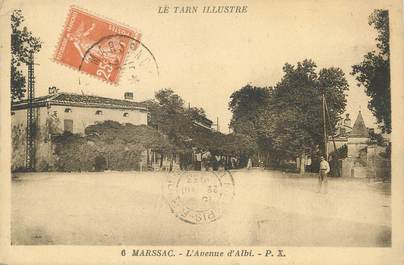 / CPA FRANCE 81 "Marssac, l'avenue d'Albi" / Le Tarn Illustré