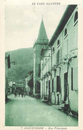 / CPA FRANCE 81 "Aiguefonde, rue principale"