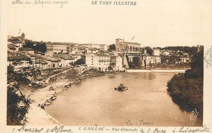 / CPA FRANCE 81 "Gaillac, vue générale" / Le Tarn Illustré