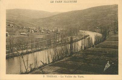 / CPA FRANCE 81 "Trébas, la vallée du Tarn" / Le Tarn Illustré