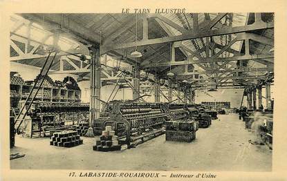 / CPA FRANCE 81 "Labastide Rouairoux, intérieur de l'usine" / Le Tarn Illustré