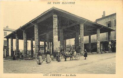 / CPA FRANCE 81 "Cordes, la Halle" / Le Tarn Illustré