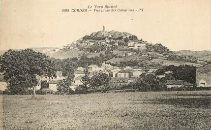 / CPA FRANCE 81 "Cordes, vue prise des cabannes" / Le Tarn Illustré