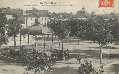 / CPA FRANCE 81 "Graulhet, vue générale sur la place du château" / Le Tarn Illustré