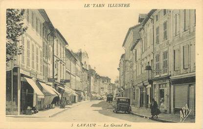 / CPA FRANCE 81 "Lavaur, la grande rue" / Le Tarn Illustré