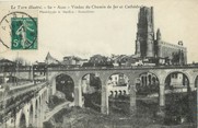 81 Tarn / CPA FRANCE 81 "Albi, viaduc du chemin de fer et cathédrale" / Le Tarn Illustré