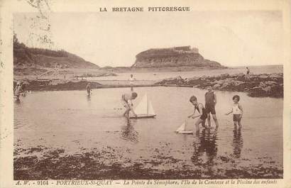 / CPA FRANCE 22 "Saint Quay Portrieux, la pointe du Sémaphore" / ENFANTS