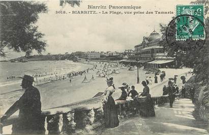 / CPA FRANCE 64 "Biarritz, la plage" / BIARRITZ PANORAMIQUE