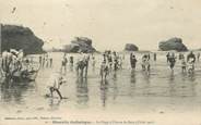 64 PyrÉnÉe Atlantique / CPA FRANCE 64 "Biarritz, la plage à l'heure du bain" / BIARRITZ ARTISTIQUE