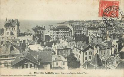 / CPA FRANCE 64 "Biarritz, vue générale prise du port vieux" / BIARRITZ ARTISTIQUE