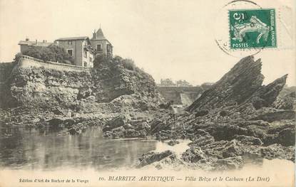 / CPA FRANCE 64 "Biarritz, villa Belza et le Cachaou" / BIARRITZ ARTISTIQUE