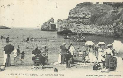 / CPA FRANCE 64 "Biarritz, les bains du port vieux / BIARRITZ ARTISTIQUE