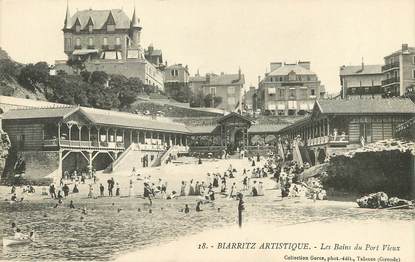 / CPA FRANCE 64 "Biarritz, les bains du port vieux" /  BIARRITZ ARTISTIQUE
