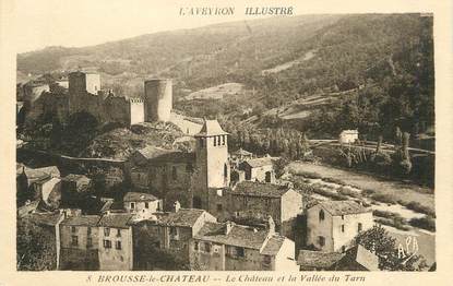 / CPSM FRANCE 12 "Brousse le Château, le château et la vallée du Tarn"