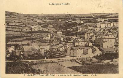 / CPA FRANCE 12 "Belmont sur Rance, av de la Gendarmerie"