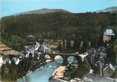 / CPSM FRANCE 12 "Saint Laurent d'Olt, le pont et la vallée du lot"