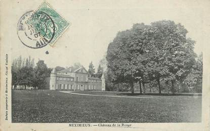 / CPA FRANCE 01 "Meximieux, château de la rouge"