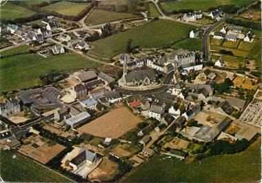 / CPSM FRANCE 29 "Poullean sur Mer, le bourg et ses environs"