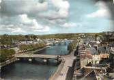 29 Finistere / CPSM FRANCE 29 "Châteaulin, vue générale de la rivière et des deux ponts"