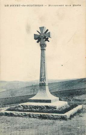 / CPA FRANCE 03 "Le Mayet de Montagne, monument aux morts"