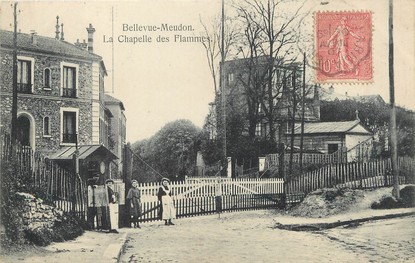 / CPA FRANCE 92 "Bellevue Meudon, la chapelle des flammes"