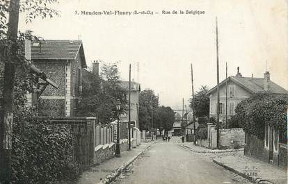 / CPA FRANCE 92 "Meudon Val Fleury, rue de la Belgique"