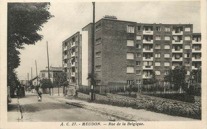 / CPA FRANCE 92 "Meudon, rue de la Belgique"